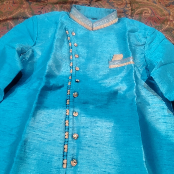 Sherwani/Punjabi Suit Party/Wedding/Eid (Medium) - Picture 3 of 14